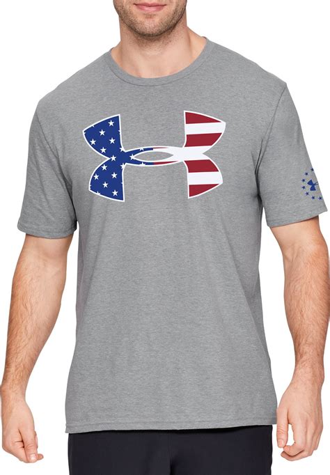 Under Armour Under Armour Mens Freedom Big Logo Flag Fill T Shirt