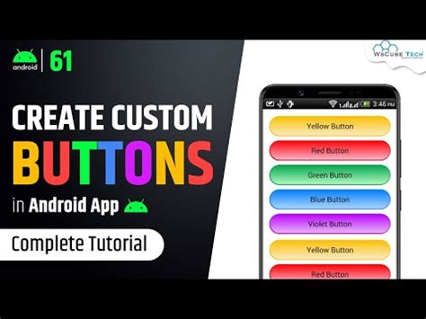 How To Create Custom Button In Android Studio Android Drawable