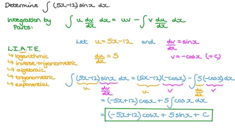 Question Video Finding The Integration Of A Trigonometric Function