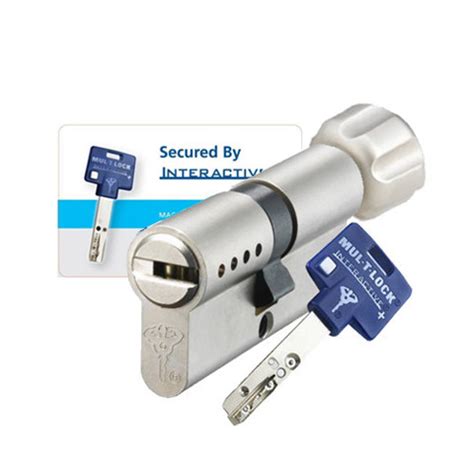 Cylindre européen à bouton finition nickelé européen Mul T Lock MTL600