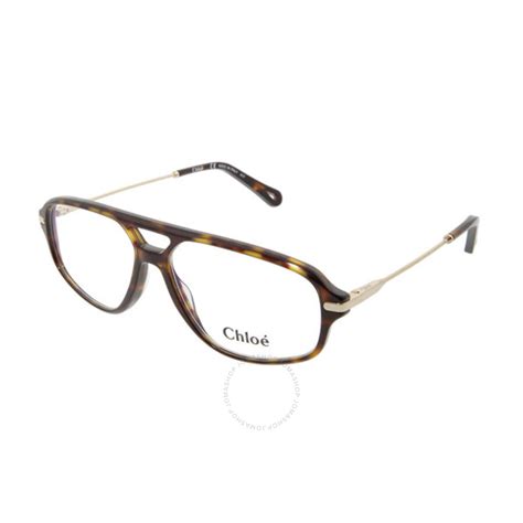 Chloe Ladies Tortoise Square Eyeglass Frames Ce272621956 886895341394 Eyeglasses Jomashop