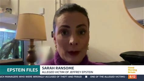 Jeffrey Epstein Victim Sarah Ransome Says She Stands By Sex Tape Claim Mirror Online