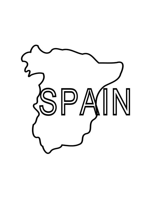 21 Spain Map Coloring Page Free Coloring Pages