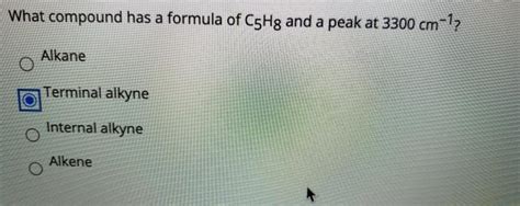 Solved What Compound Has A Formula Of C5Hg And A Peak At Chegg