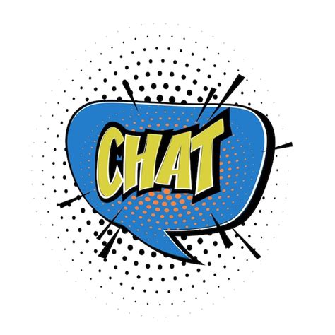 T Te De Chat Bulle De Dialogue Comique Illustration Vectorielle De