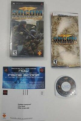 Sony Psp Socom U S Navy Seals Fireteam Bravo Black Box Variant