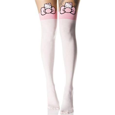 Hello Kitty Peek A Bow Tights 15 Liked On Polyvore Featuring