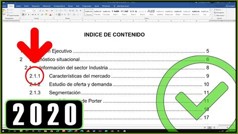 Como Se Hace El Indice En Word Automatico Printable Templates Free