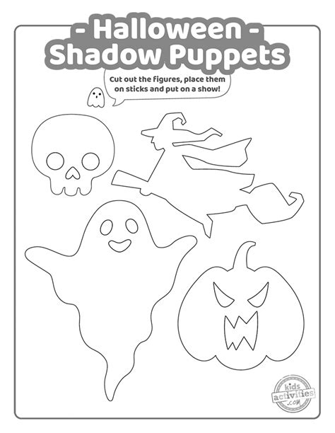 Spooky Halloween Shadow Puppets Printables | Kids Activities Blog