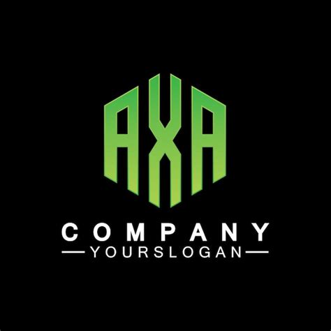 Vektorvorlage F R Das Design Des Axa Logos Mit Anfangsbuchstaben