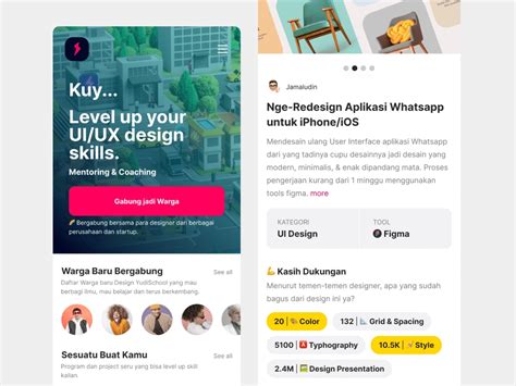 Desain Tampilan Landing Page Dashboard Ataupun Mobile Apps