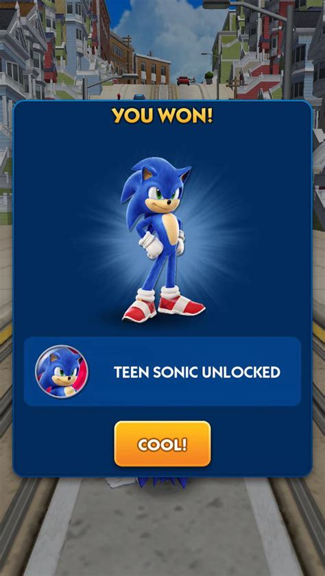 You can unlock Teen Sonic (Movie Sonic) in Sonic dash early if you change the date to the 31st ...