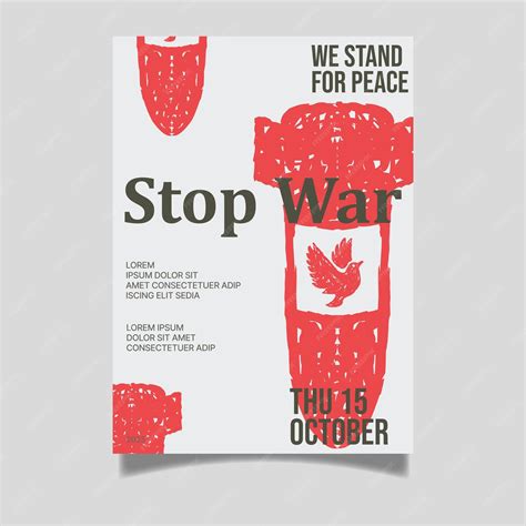 premium vector  war poster illustration concept