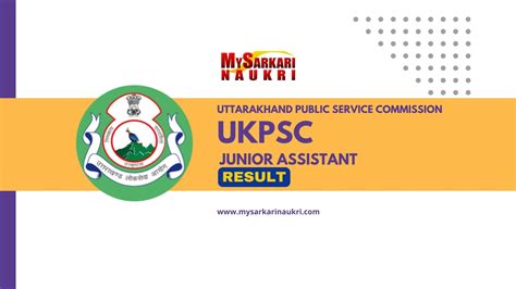 Ukpsc Junior Assistant Result Selection List Merit List