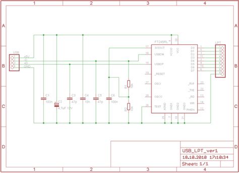 Usb To Parallel Wiring Diagram Wiring Diagram