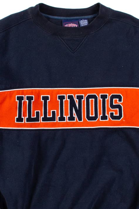 Vintage Illinois Stripe Sweatshirt