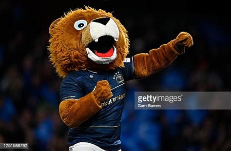 Dublin Ireland 7 April 2023 Leinster Mascot Leo The Lion During