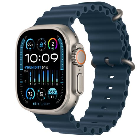 Koop Apple Watch Ultra 2 Gps Cellular • 49‑mm Kast Van Titanium • Blauw Ocean Bandje Apple