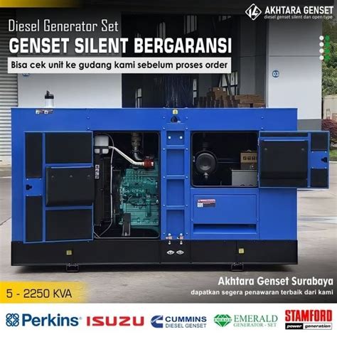 Jual Harga Mesin Genset Silent Kva Kva Kva Perkins Cummins