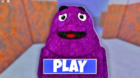 Escape Grimace New Obby Roblox Youtube