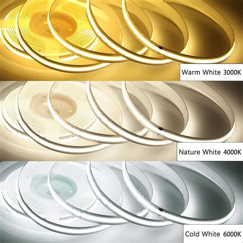 Cob Led Strip Lights K Nature White Ft M Usb Powered V