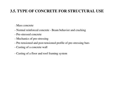 PPT - 3. CONCRETE AND CONCRETE STRUCTURES PowerPoint Presentation, free download - ID:146712