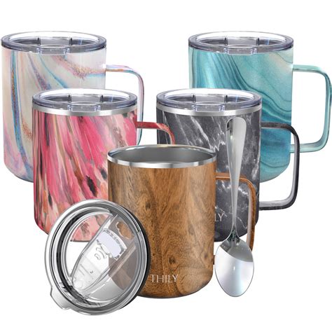 Stainless Steel Insulated Coffee Mug Thily 12 Oz Vacuum Insulated