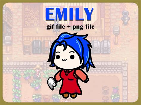 Chibi Animation Stardew Valley Emily gif and Png - Etsy