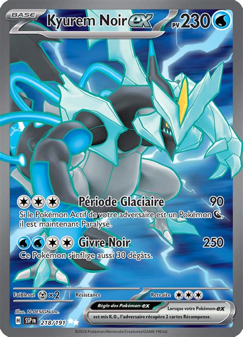 Kyurem Noir ex Écarlate et Violet Étincelles Déferlantes 218 Poképédia