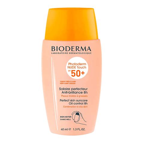 Protetor Solar Cor Bioderma Photoderm Nude Touch Fps 50 00 Muito Claro Maquiagem Feminina