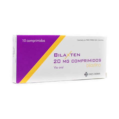 Bilaxten Rg Comprimidos 20 Mg Farmacia Pasteur Medicamentos Y