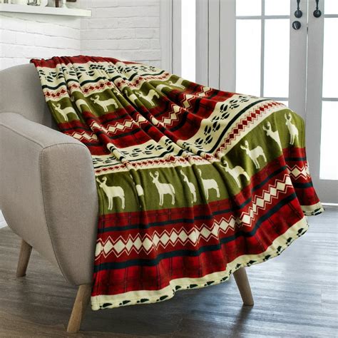 Pavilia Christmas Throw Blanket Red Christmas Holiday Fleece Blanket