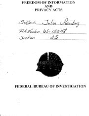 FBI Records The Vault Julius Rosenberg