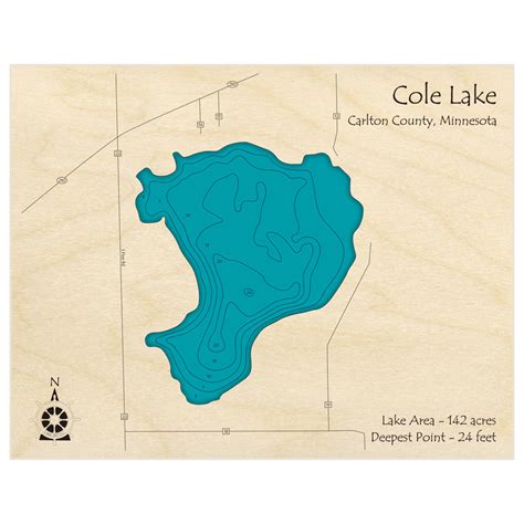 Cole Lake Custom Laser Cut Art Lake Art Llc