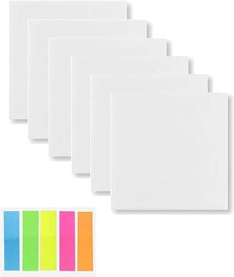 Amazon Eoout Pack Pastel Transparent Sticky Notes With