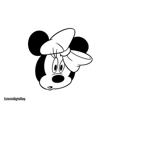 Minnie Mouse Head SVG, Mouse SVG, Cut File - Digital Downloa - Inspire ...