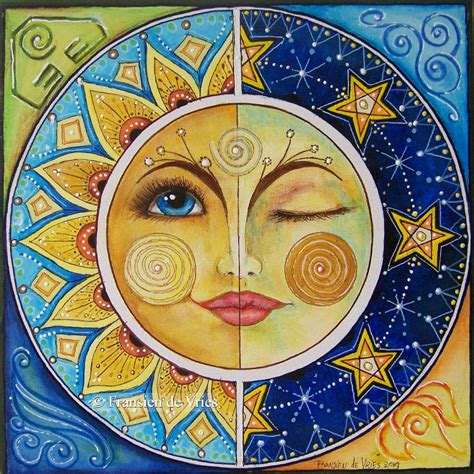 Buy Healing Art Mandala Print Sun-moon Spiritual Art Intuitive Online in India - Etsy