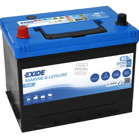 Exide Marine 80Ah ER350 Portable Power Technology