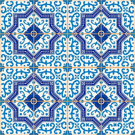 Gorgeous Seamless Pattern From Moroccan Tiles Stock Vector By Pgmart