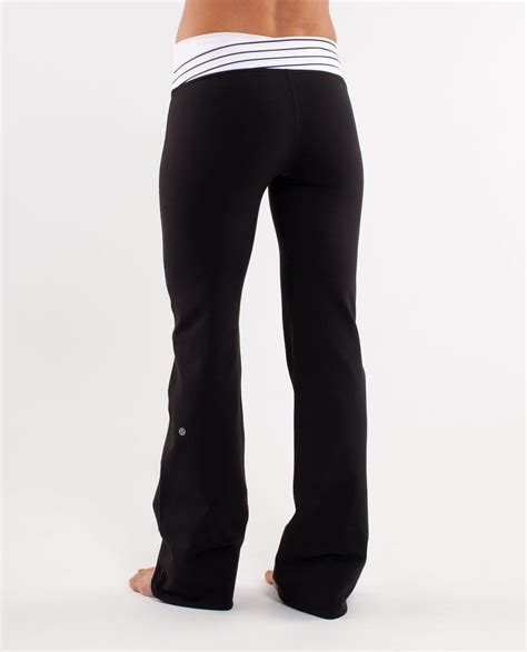 Lululemon Astro Pant Regular Black White Quiet Stripe White