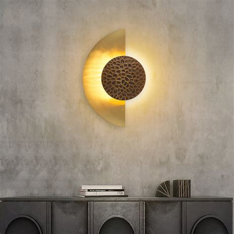 Applique Murale Au Style Moderne En Forme De Demi Lune Luminaires