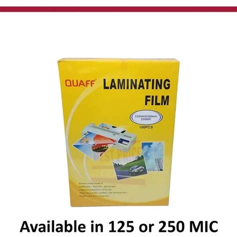 Quaff Laminating Film 3R 4R 250mic And 125mic Daredevil Film Lazada PH