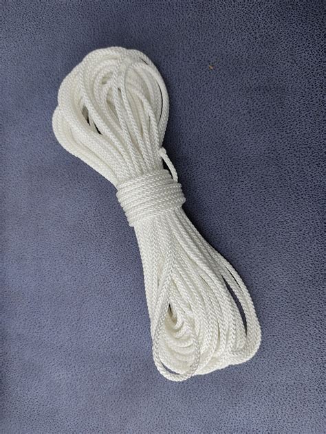 Cuerda Blanca De Poli Ster Macrame De Cord N Suave Cord N Fuerte