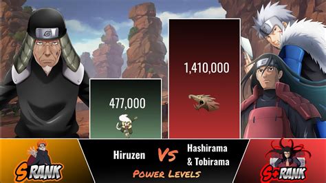 Hiruzen Vs Hashirama Tobirama Power Levels Youtube