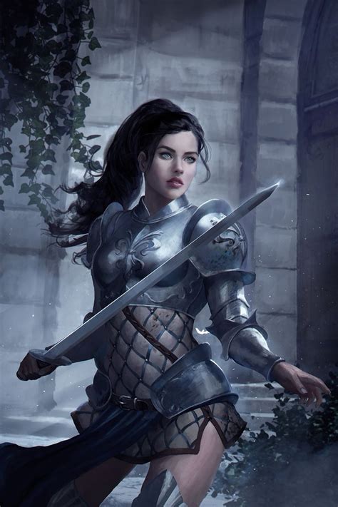 Artstation Paladin Caterina Kalymniou With Images Fantasy Women