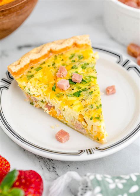 Ham and Cheese Quiche - Sweet Tea and Sprinkles