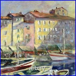 Huile Sur Toile Blog Archive Tableau Huile Sur Toile Paysage Port