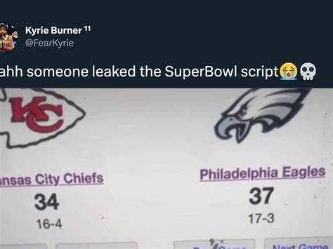 Leaked Super Bowl Script Printable Free Dody Nadine