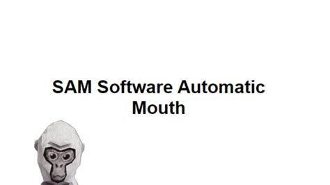 If SAM Software Automatic Mouth Played Gorilla Tag YouTube