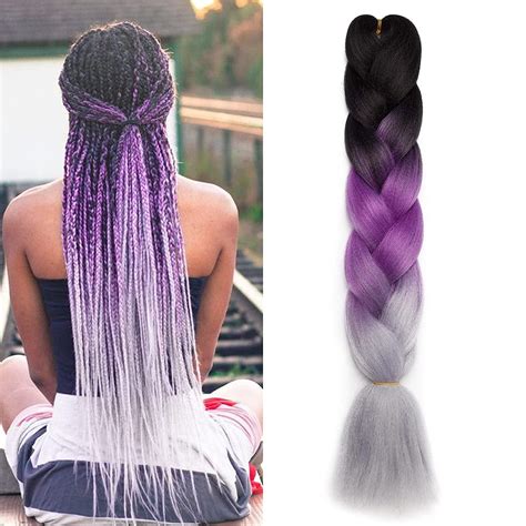 Benehair Ombre Braiding Hair 1 Bundle 24inch Jumbo Braiding Hair Extensions High